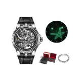 Steel Case Black Dial Black Strap