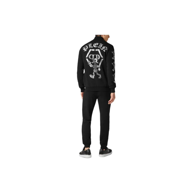 PHILIPP PLEIN Skeleton print Jersey Tracksuit-3