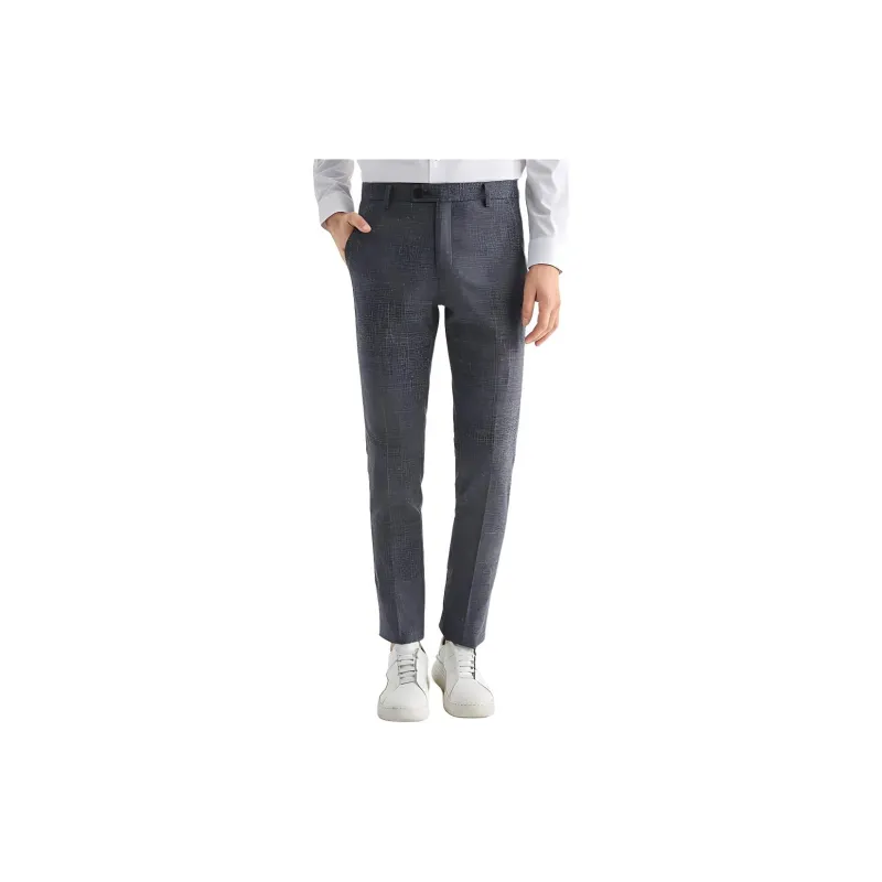 ZIOZIA Suit Trousers Men Blue-2