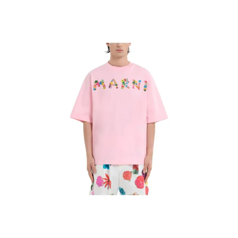 MARNI T-Shirts Men Pink-2
