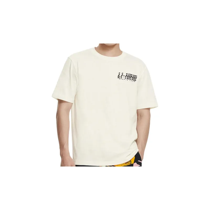 LiNing China Li Ning T Shirts Men White-2