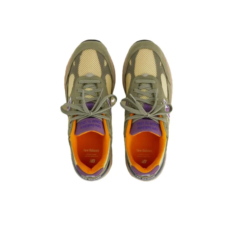 New Balance 993 MiUSA Teddy Santis Olive Leaf Maize-2