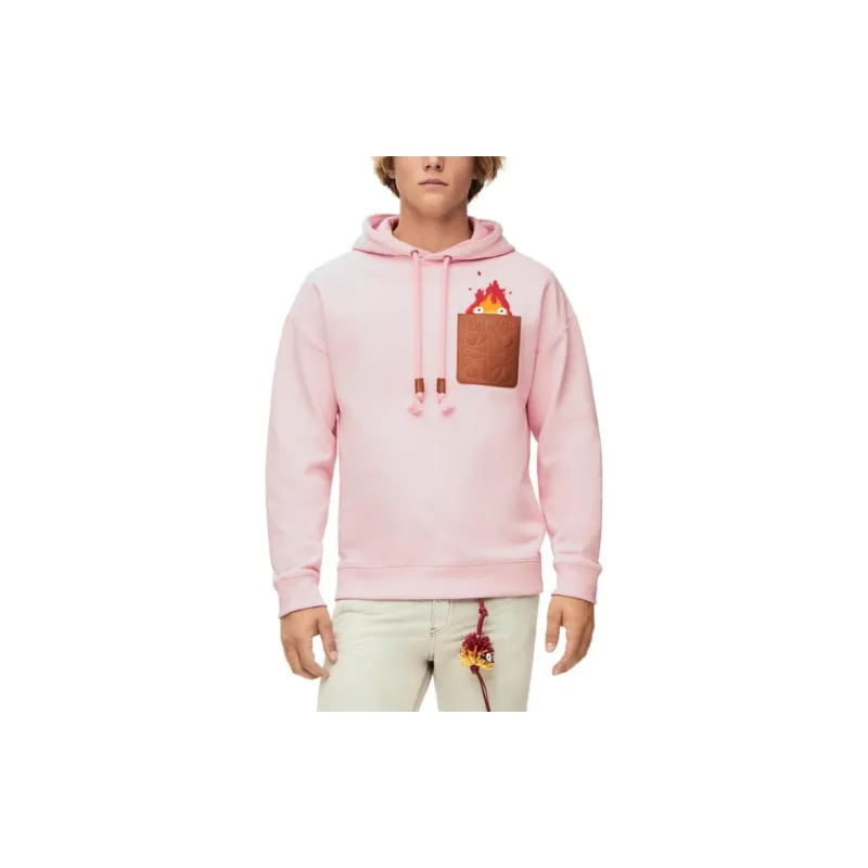 LOEWE LOEWE X Howl's Moving Castle Sweatshirt Unisex Pink-4