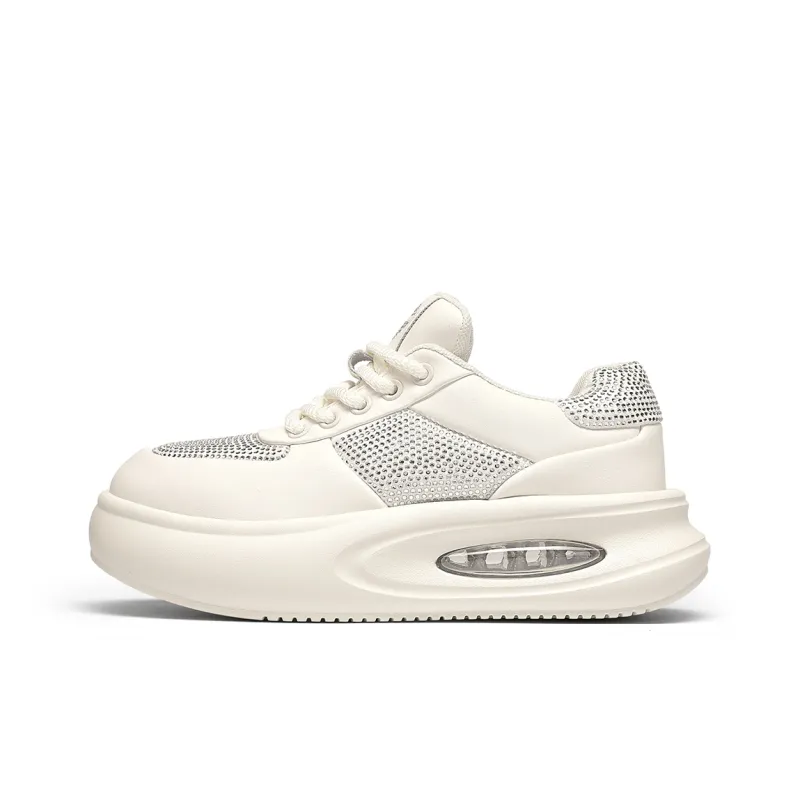 GOLDLION Anti Slip And Wear Resistant Height Increasing Low Top Casual Shoes Women's-5