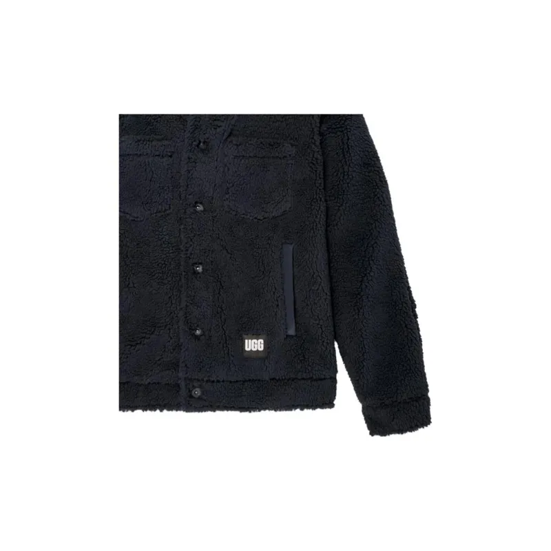 UGG Janson Uggfluff Trucker Jacket Jackets Coats Men's Black-5