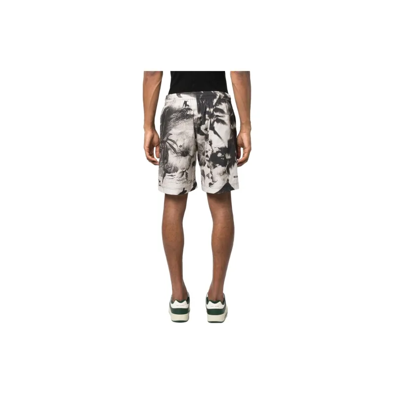 MSGM Graphic Printed Bermuda Shorts-2