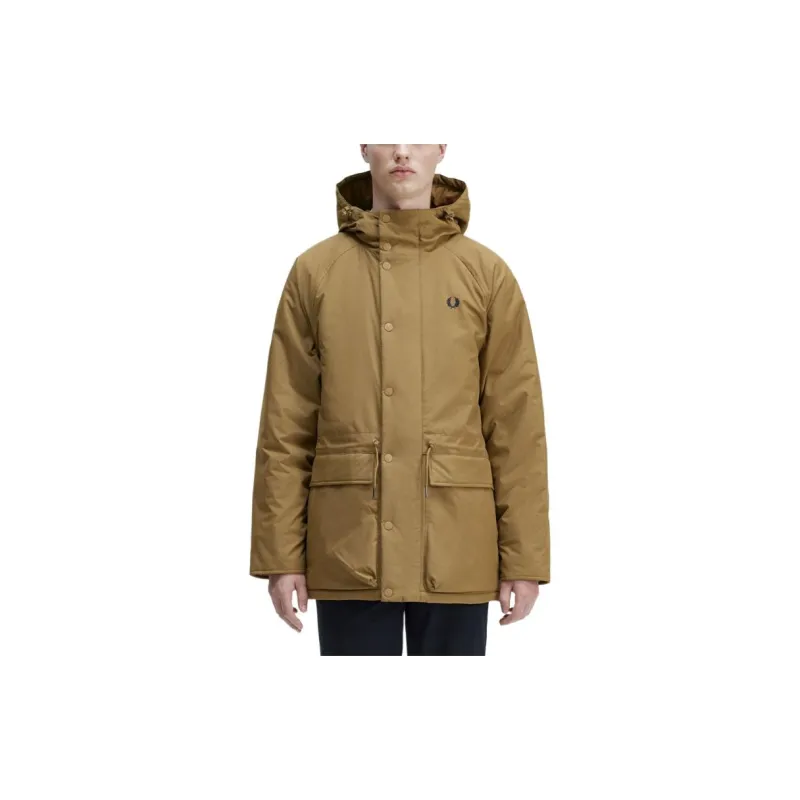 FRED PERRY Padded Zip Through Jacket Jackets & Coats Men's Khaki-2