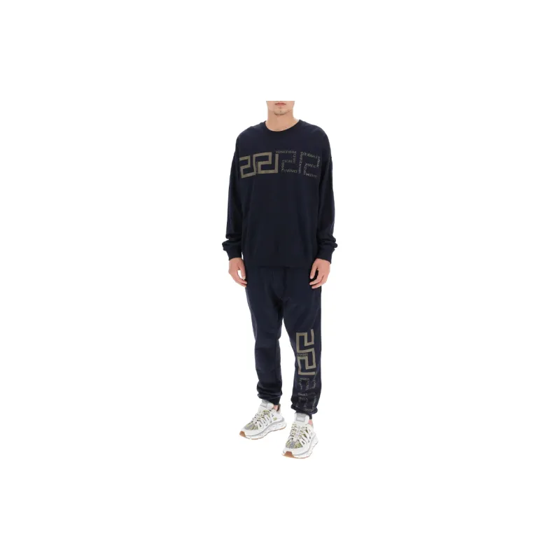 VERSACE Sweatshirts Men Dark Blue-1