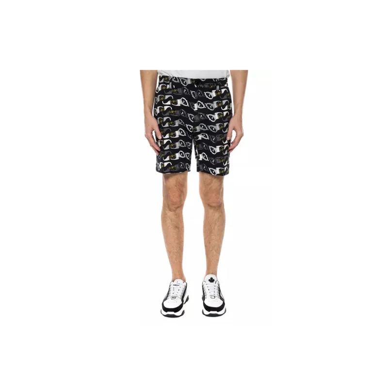 VERSACE Casual Shorts Men Black-2