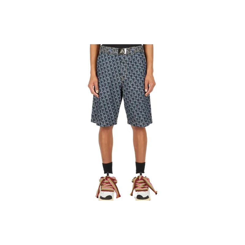 Lanvin Casual Shorts Men's Blue-1