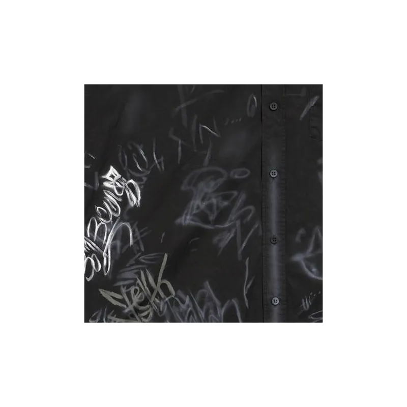 Balenciaga Shirt Loose Fit Men's Black-5