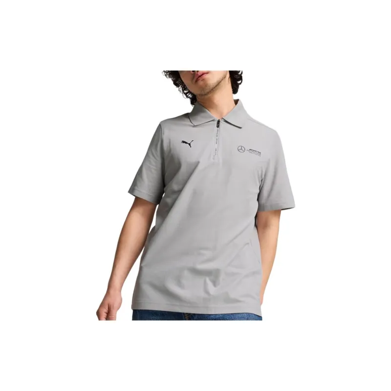 PUMA Mercedes AMG-Petronas F1 Polo Shirt Men's Gray-2