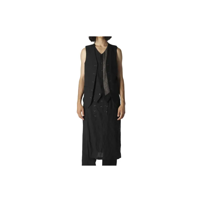 Yohji Yamamoto Pour Homme Vest Men's Black-2
