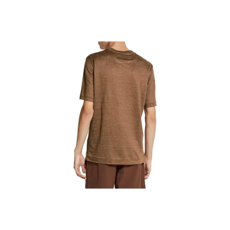 Zegna SS24 T Shirt Men's Dark Brown-2