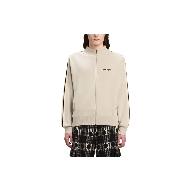 PALM ANGELS Classic Logo Knit Track Jacket-2