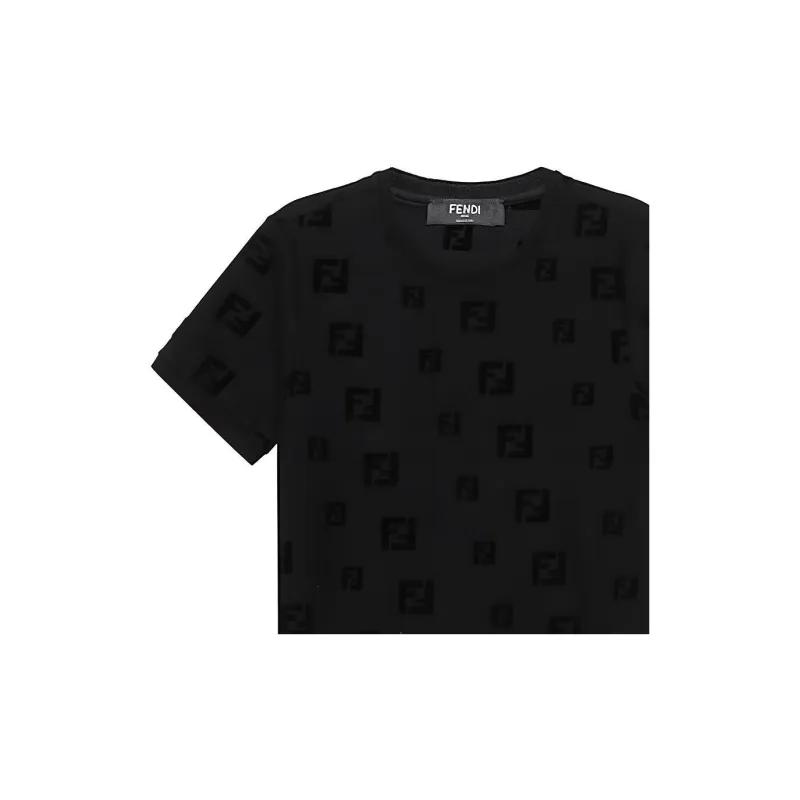 FENDI Regular T Shirt Men's Black-3