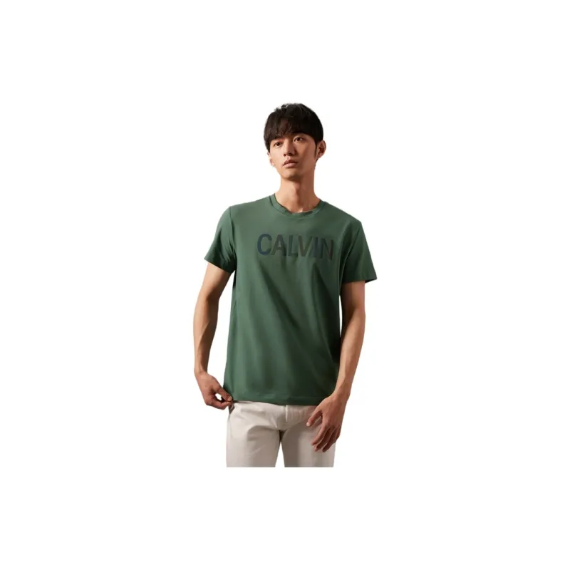 CALVIN KLEIN T Shirt Unisex Green-2