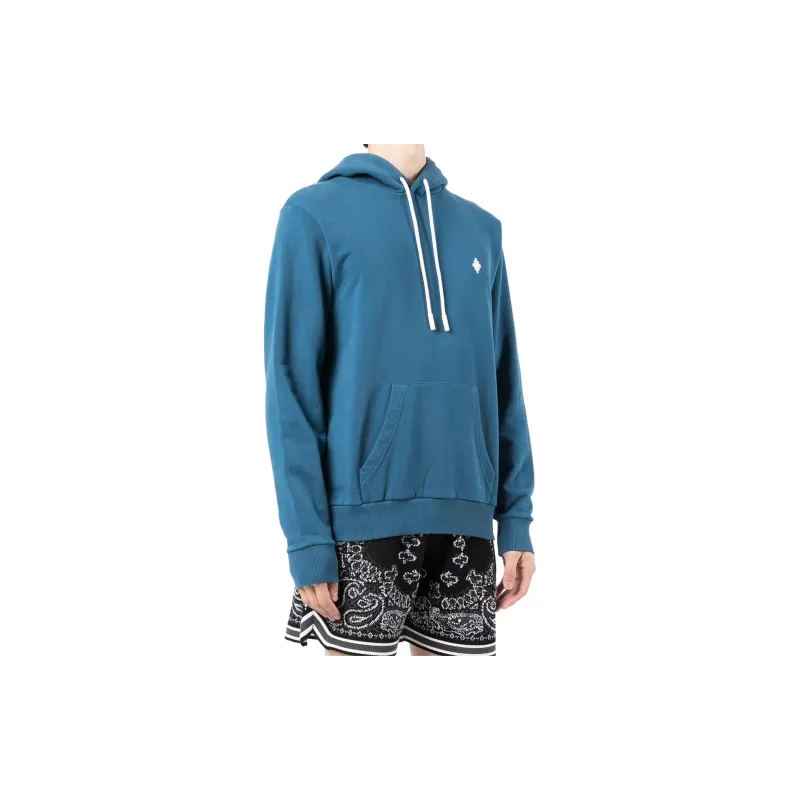 Marcelo Burlon Logo embroidered Drawstring Hoodie-3