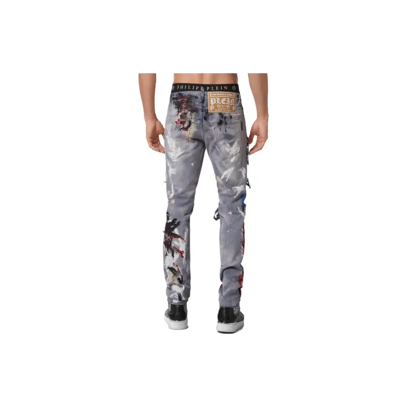 PHILIPP PLEIN Rock Star Denim Jeans-1