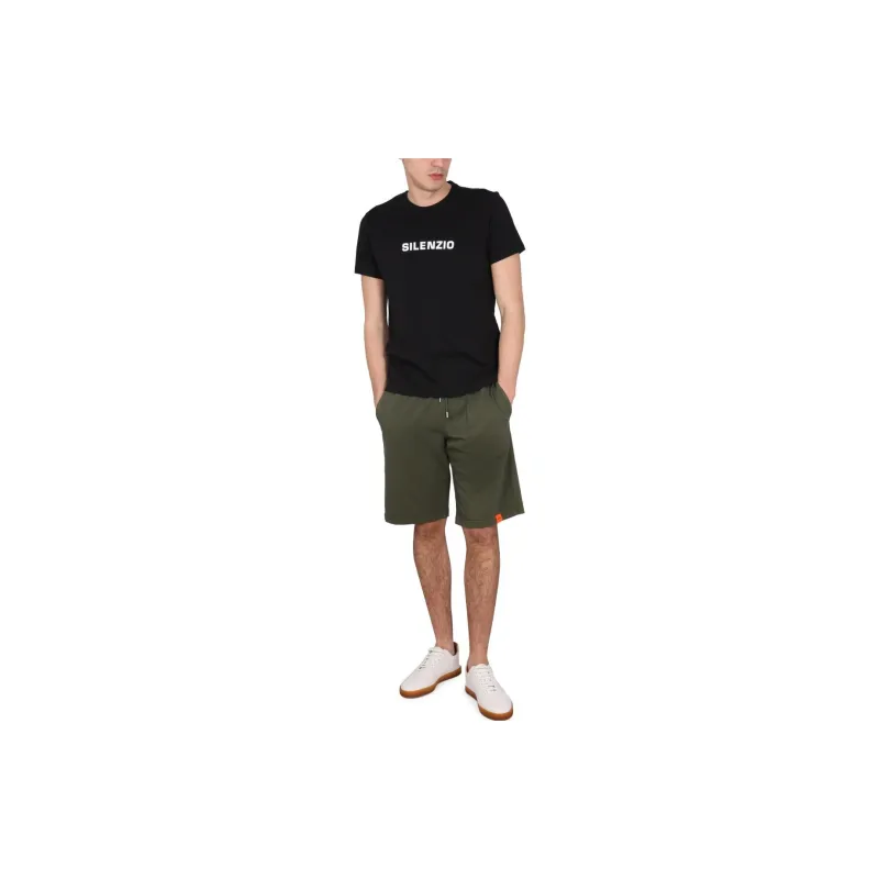 ASPESI Logo Patch Drawstring Shorts-1