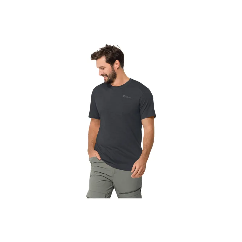Jack Wolfskin T Shirt Men's Dark Gray-3
