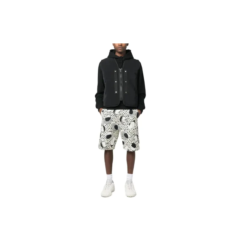 Henrik Vibskov Wheel Abstract print Quilted Shorts-1