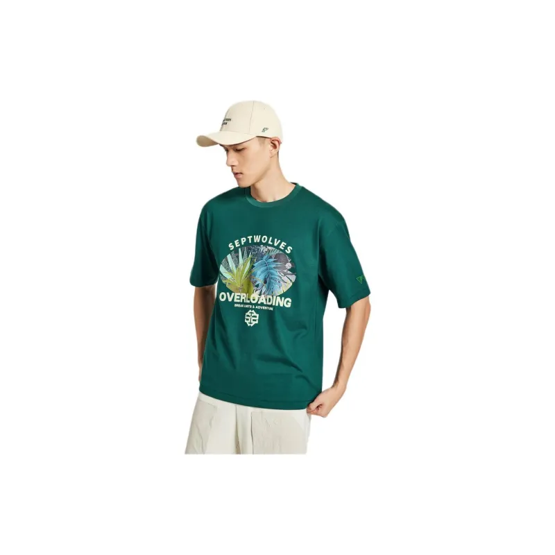 SEPTWOLVES T Shirts Men Grass Green-4