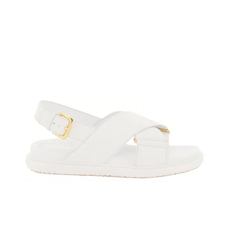 MARNI Logo Embossed Buckled Sandals Women's-1