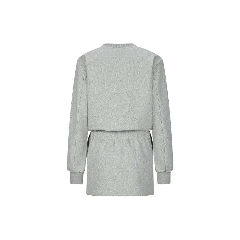 AZEPAM Long Sleeved Dresses Women's Gray-1