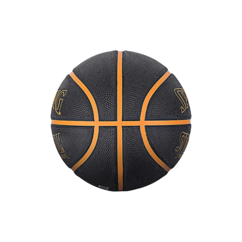 SPALDING Rubber Basketball Black Green Size 7 Training Unisex-2