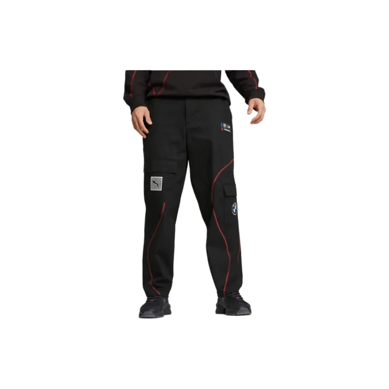 Bmw X PUMA Summer Court Casual Pants Unisex Black-2