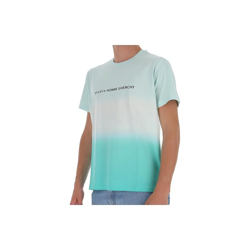 Givenchy T-Shirts Men White Green-3