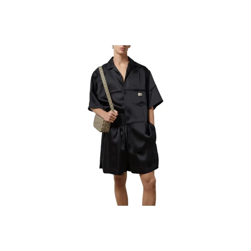 GUCCI SS24 Acetate Duchesse Shirt Shirt Men's Black-1