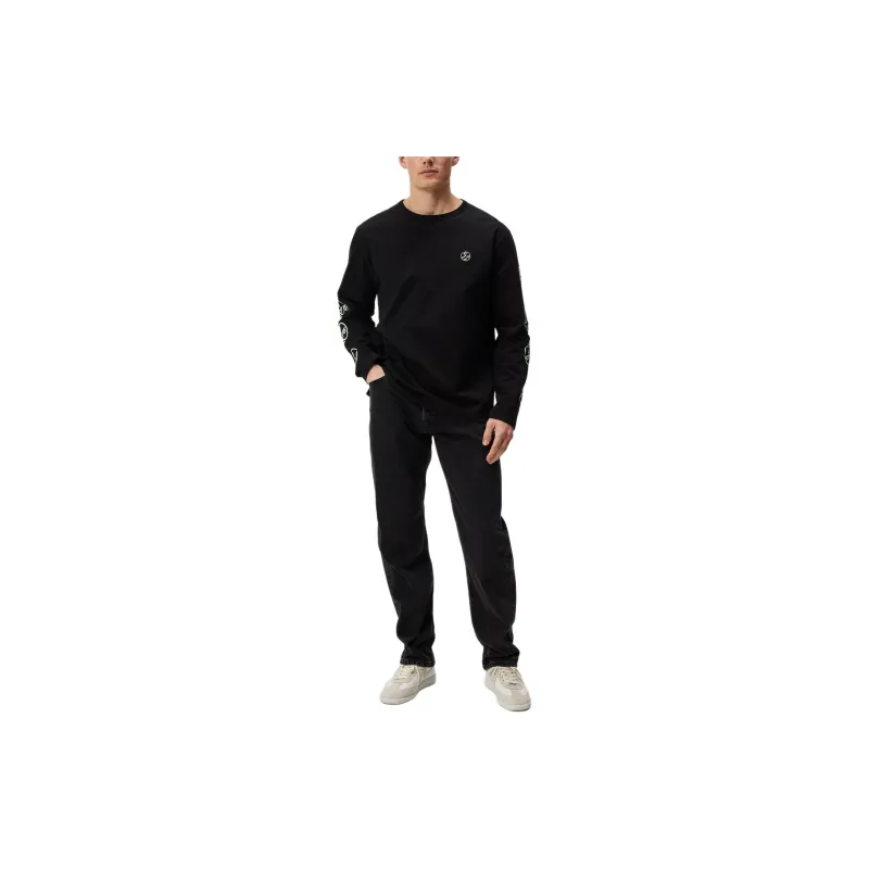J.Lindeberg Camilo Ls Graphic T-Shirt Sweatshirt Men's Black-2