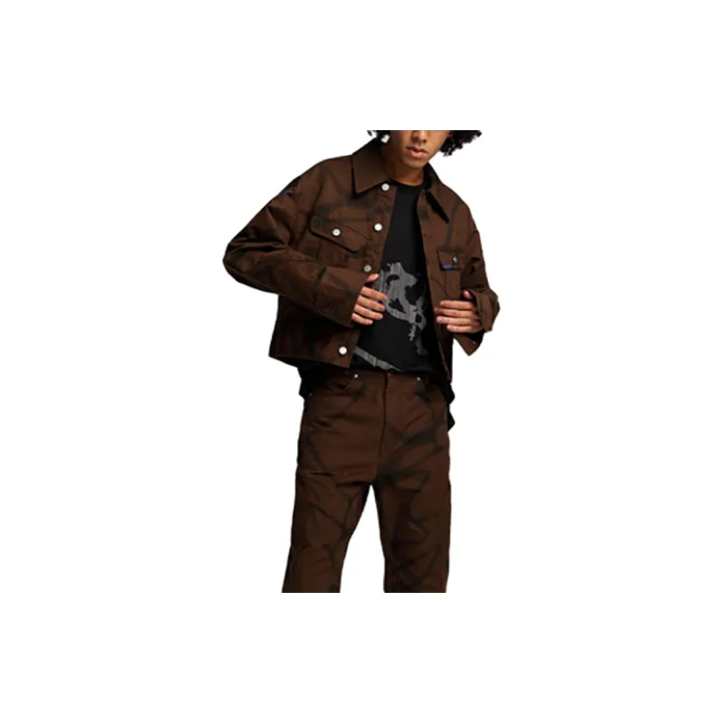 Roaringwild X Lee Jackets Unisex Brown-2