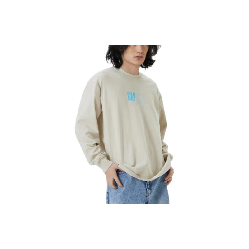 GAP SS23 T-Shirts Unisex Light Khaki-3