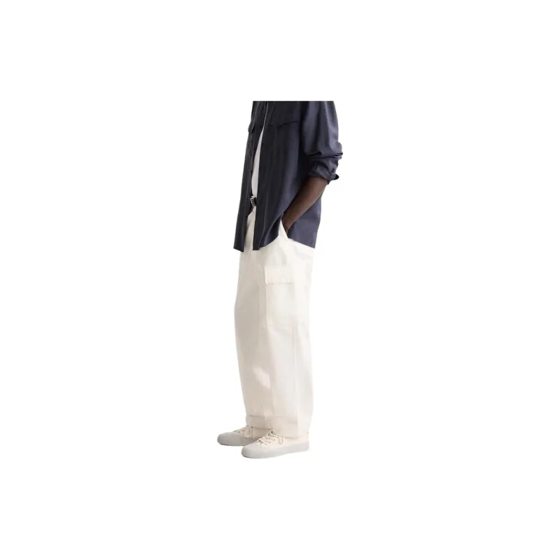 ZARA Cargo Pants Men's Raw White-4