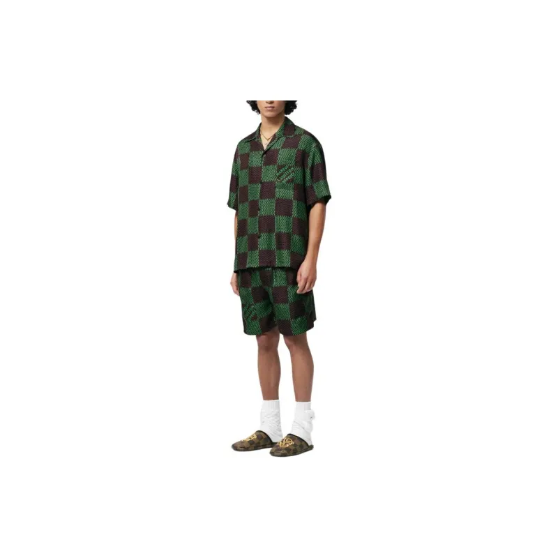 LOUIS VUITTON Damier Silk Shorts-1