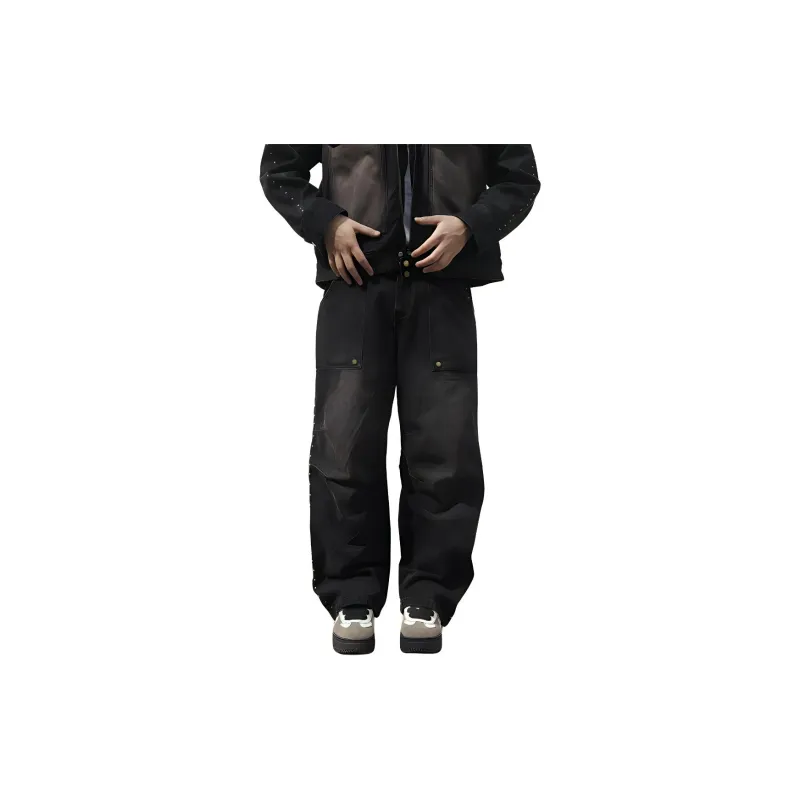 FAKE VINTAGE Jeans Men Black-2