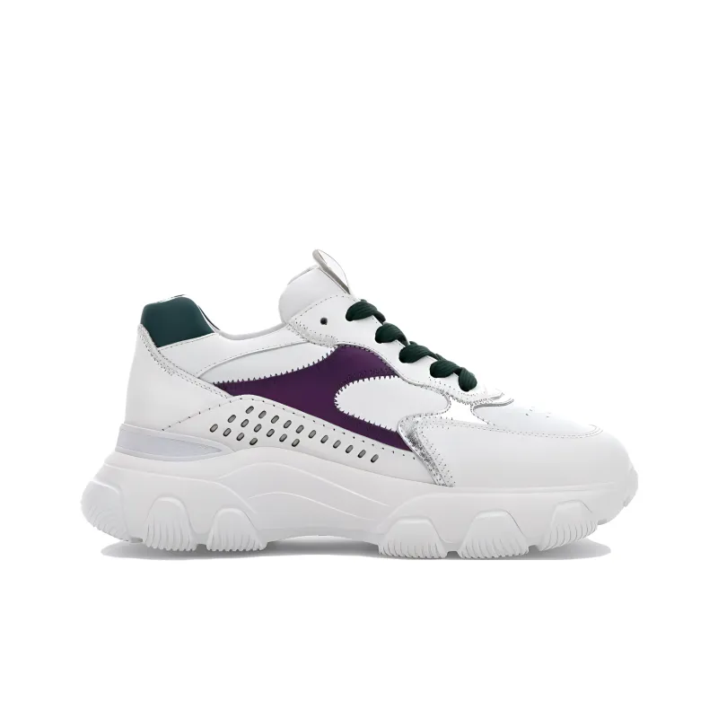 HOGAN Hyperactive Round Toe Lace-Up Sneakers Women's-1