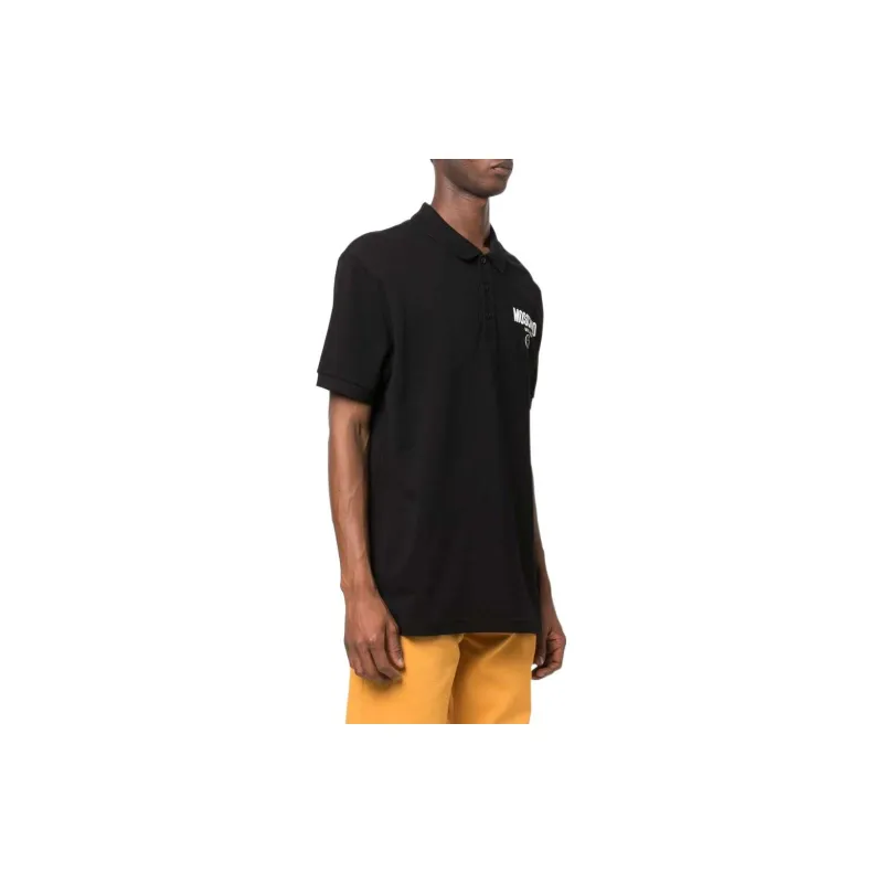 MOSCHINO Polo Shirts Men Black-3