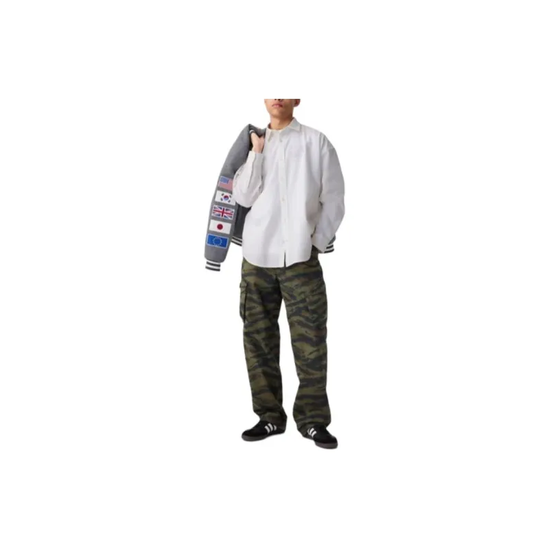 GAP x PALACE SS24 OXFORD DROP SHOULDER Shirt Unisex White-1