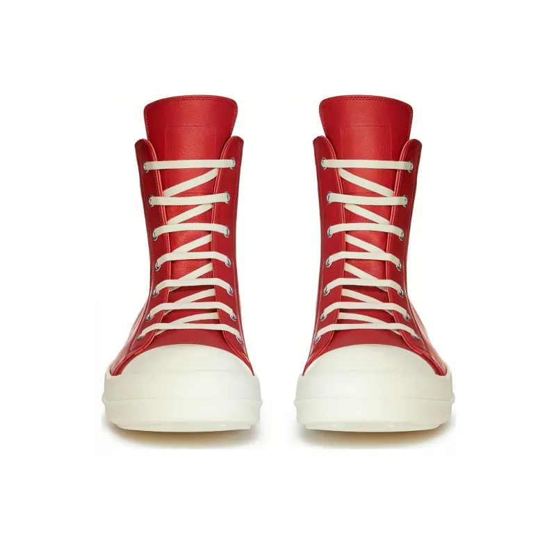 RICK OWENS Lido Ramones High Top Red Milk SS24-2