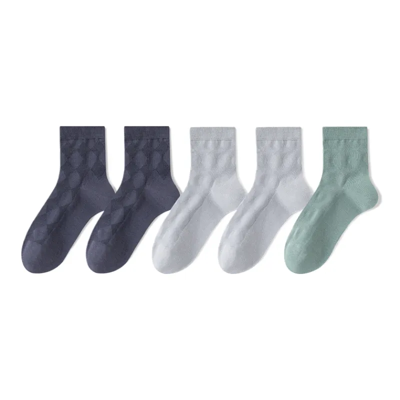 Lan Miao Mid Calf Socks Men's 5 Pack-6