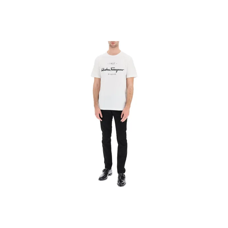 FERRAGAMO SS22 T-Shirt Men's White-1