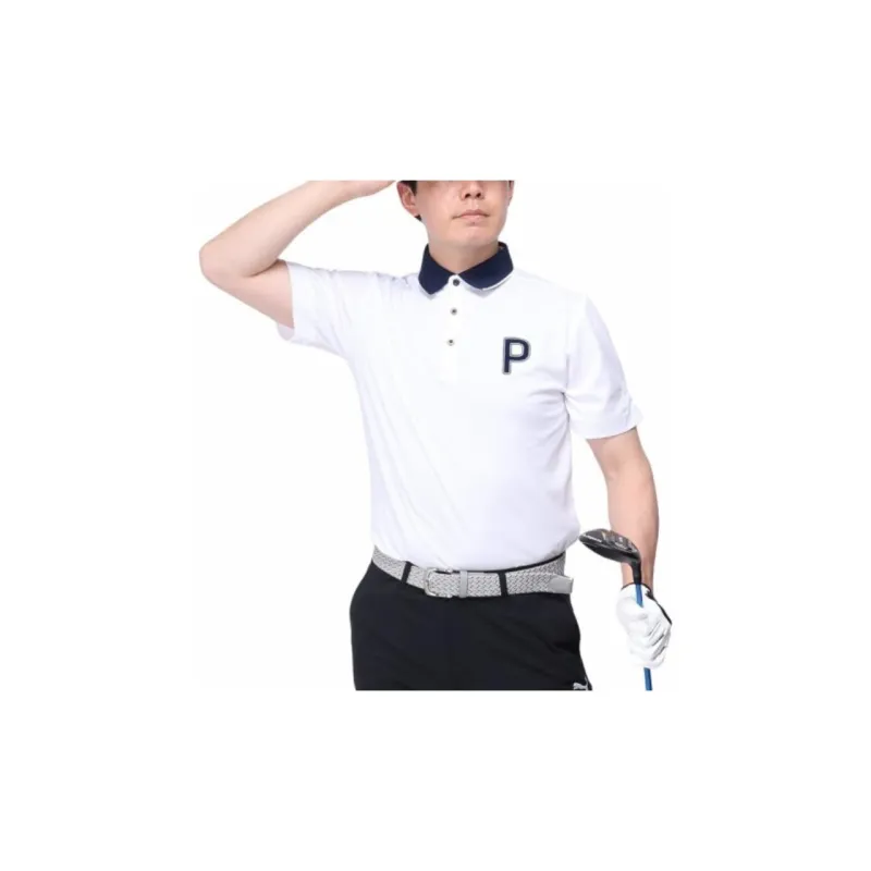 PUMA Golf Wear Polo Shirts Men White-5
