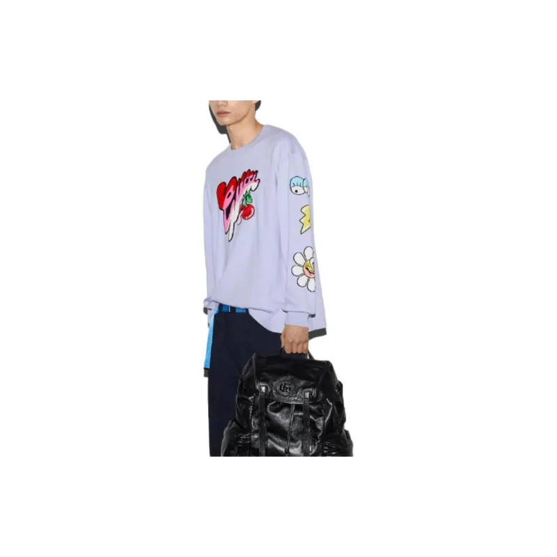 GUCCI FW24 Sweatshirt Men's Light Purple-4