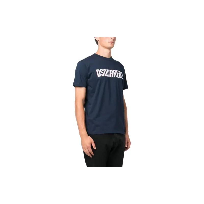 DSQUARED2 Logo print Short sleeve T shirt-3