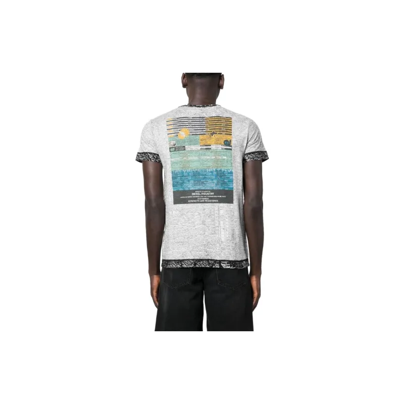 DIESEL T Shirts Men White-2