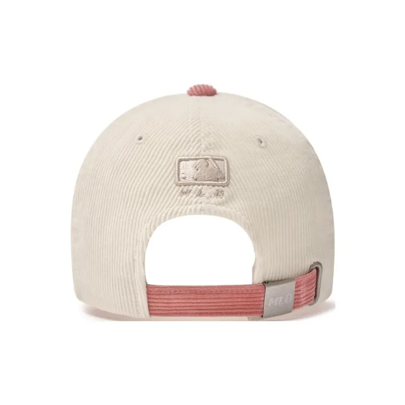 MLB Corduroy Baseball Caps Women's Pink-2